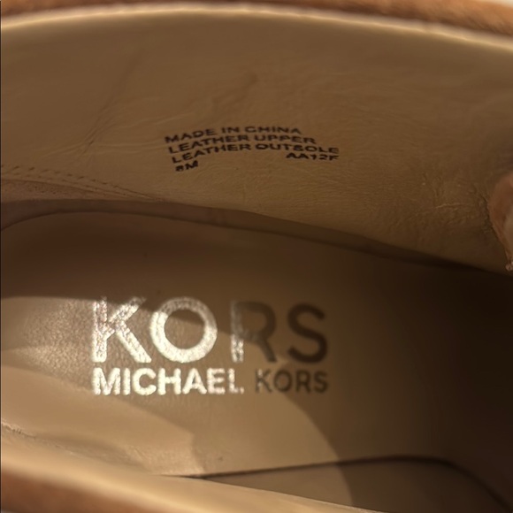 KORS Michael Kors Tan Suede Lace-Up Boots - Picture 2 of 5
